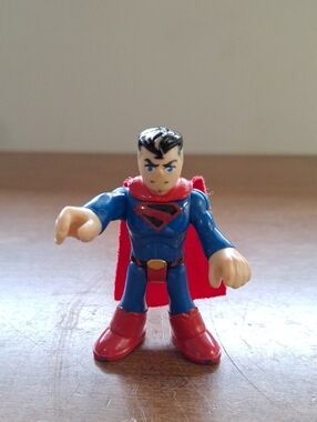 Imaginext Blue & Red Superman Action Figure for Kids By DC Comics
